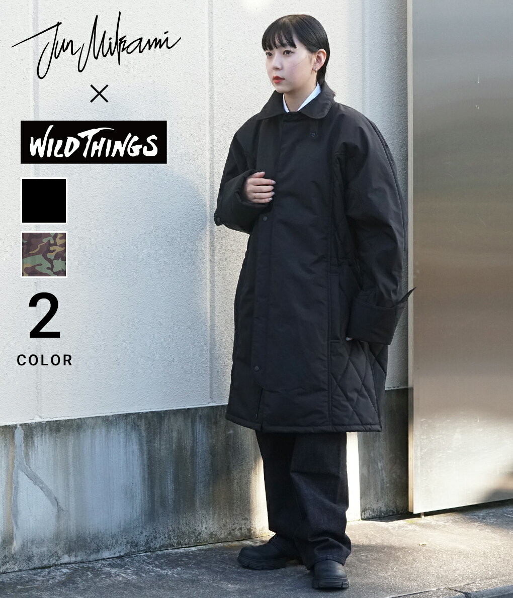 JUN MIKAMI / ジュンミカミ : 【レディース】WILD THINGS×JUN MIKAMI 2-WT 【シェルパデッドコート】 : ワイルドシングス コラボレーション コート ミリタリー アウトドア 中綿 立襟 止水ファスナー プリマロフト : 22AW-2-WT【ANN】