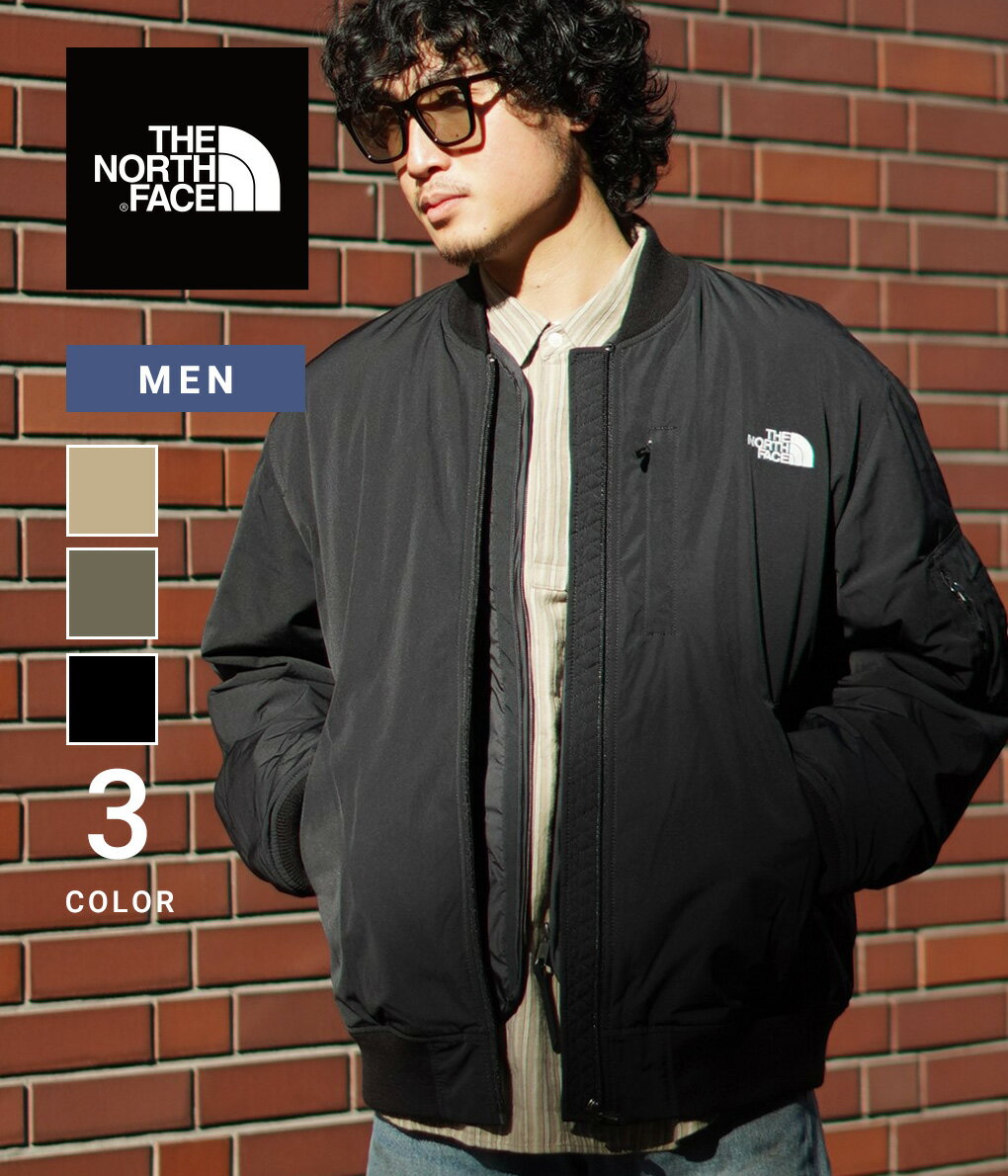 【送料無料】THE NORTH FACE / ザ ノースフェイス : Insulation Bomber Jacket / 全3色 : MA-1 ボンバージャケット インサレーション 中綿 プリマロフト サスティナブル 軽量 撥水 防寒 防風 ミリタリー ブラック オリーブ ケルプタン : NY82132【WAX】【REA】