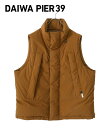 DAIWA PIER39 / ダイワ ピアサーティナイン : GORE-TEX INFINIUM FIELD DOWN VEST : ゴアテックス インフィニアム フィールド ダウン ベスト ブラウン ミリタリー 米軍 撥水 防風 透湿 高品質 ジップポケット ナイロン ゆったり: BW-18022W【PIE】