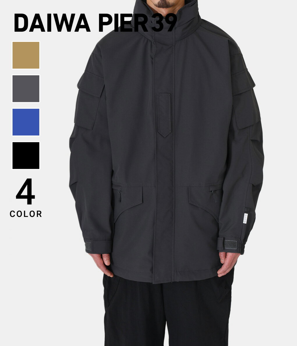 DAIWA PIER39 / ダイワ ピアサーティナイン : GORE-TEX INFINIUM TECH MIL ECWCS PARKA / 全4色 : ゴアテックス インフィニアム テック ミル エクワックス パーカー ナイロンジャケット チャコール ロイヤルブルー 無地 防寒 フード : BJ-12023【PIE】