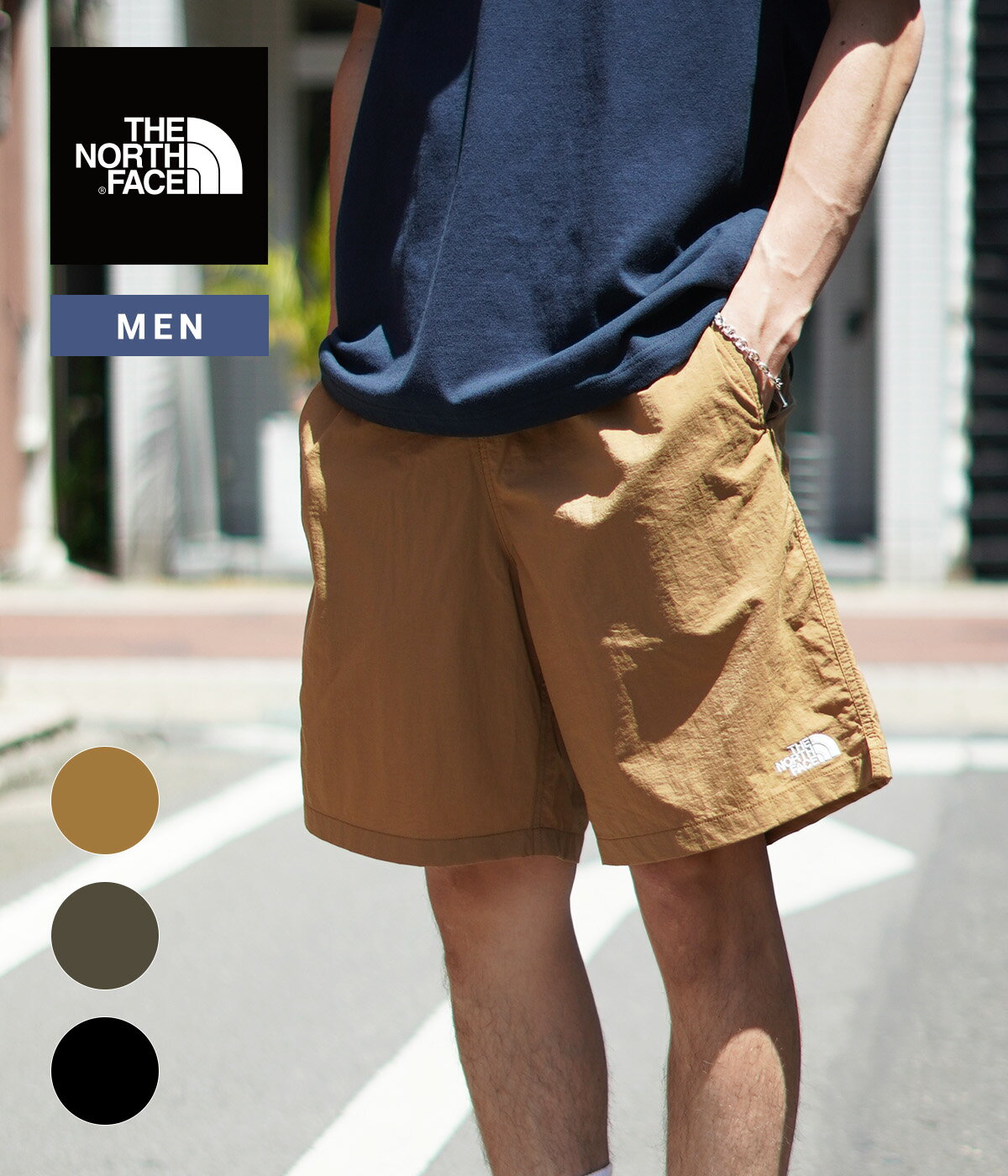 THE NORTH FACE / ザ ノースフェイス : Versatile Mid / 全4色 : バーサタイル ミッド ショーツ shorts ハーフパンツ メンズ ショートパンツ ミッドレングス ナイロン 撥水 短パン 水陸両用 ドライタッチ ロゴ : NB42331【WAX】【コンパクト】のサムネイル