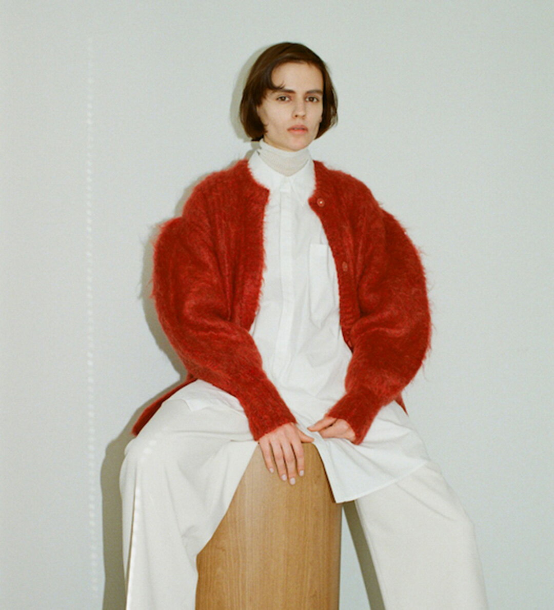 CLANE / クラネ : 【レディース】COLOR MOHAIR SHAGGY CARDIGAN / 全3色 : カラー モヘア シャギー カーディガン ベージュ ブラック ベージュ : 15106-2092【DEA】のサムネイル