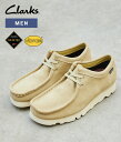 Clarks / クラークス : Wallabee GTX : ワラビー Gore-tex ゴアテックス レザーシューズ ブーツ レースアップ チャッカブーツ スウェード 革靴 本革 防水 Vibram ビブラム 人気 全天候対応 メープル ベージュ カジュアル : 26172074