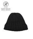 KIJIMA TAKAYUKI / キジマ タカユキ : WOOL BEANIE : ウール ビーニー ツバなし帽子 ミニマル シンプル ブラック メンズ 男女併用 フリーサイズ 編み地デザイン ニット帽 ローゲージ : WKN-232914【RIP】【宅急便コンパクト】