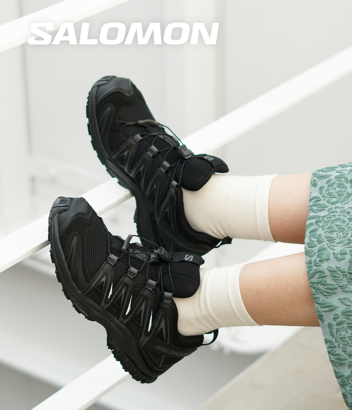 SALOMON SNEAKERS / サロモン スニーカーズ : XA PRO 3D : エックスエープロ ランニングシューズ シューズ 靴 スニーカー ユニセックス クイックシューレース 5cmヒール メッシュ ブラック 軽量 耐久性 : L41617400