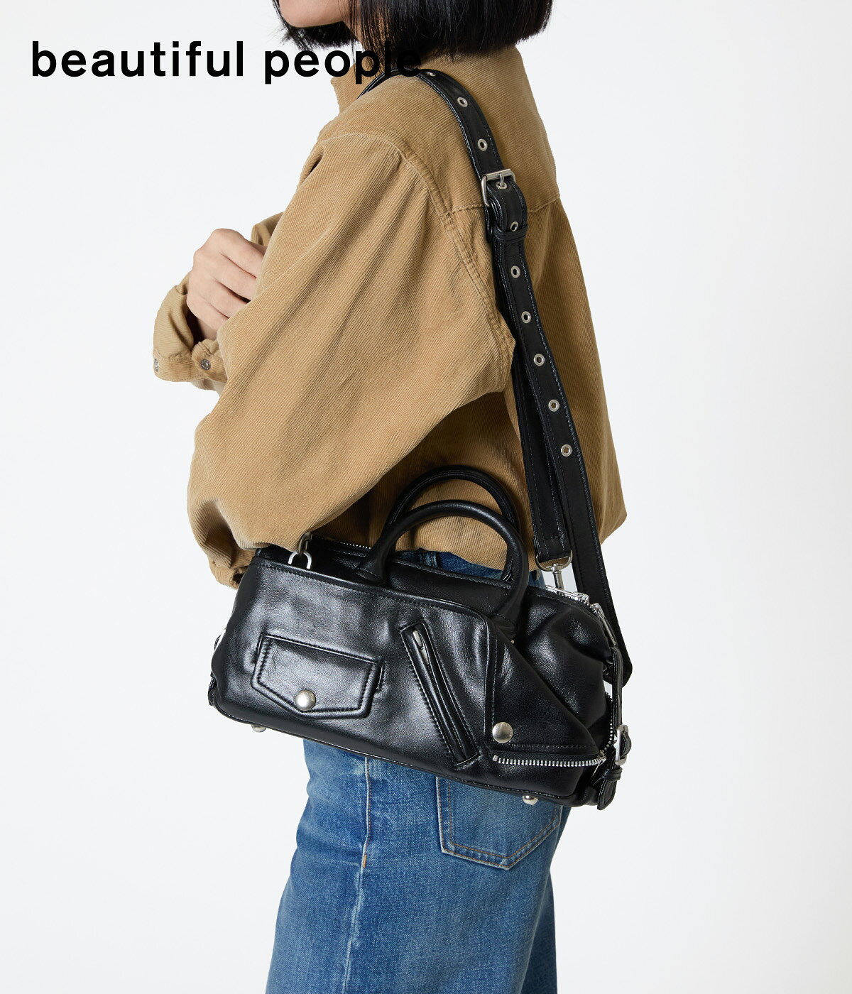 [送料無料]beautiful people : [レディース]excerption riders boston bag : 1646612004[ANN][U]