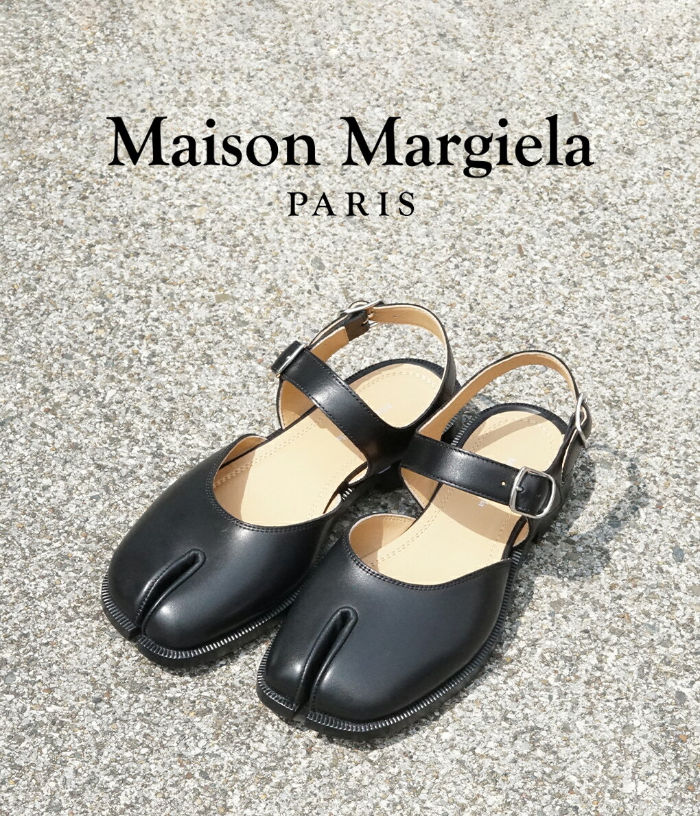 Maison Margiela / メゾン マルジェラ : 【レディース】SANDAL : サンダル レザー カーフレザー フラット Tabi タビ レザーシューズ ハイブランド モード 牛革 本革 パンプス ワンストラップ 上品 大人 ウィメンズ : S58WP0249-P3292-T8013【ANN】