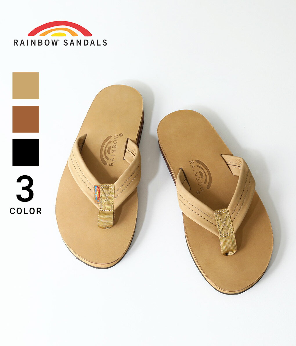 レインボーサンダルズ サンダル メンズ 【送料無料】RAINBOW SANDALS / レインボーサンダル : 302ALTS Double Layer / 全3色 : トングサンダル ビーチサンダル レザーサンダル ヌバックレザー ダブルレイヤー 二層構造 パラシュート 歩きやすい クラシック サーフ アウトドア : 302ALTS【AST】