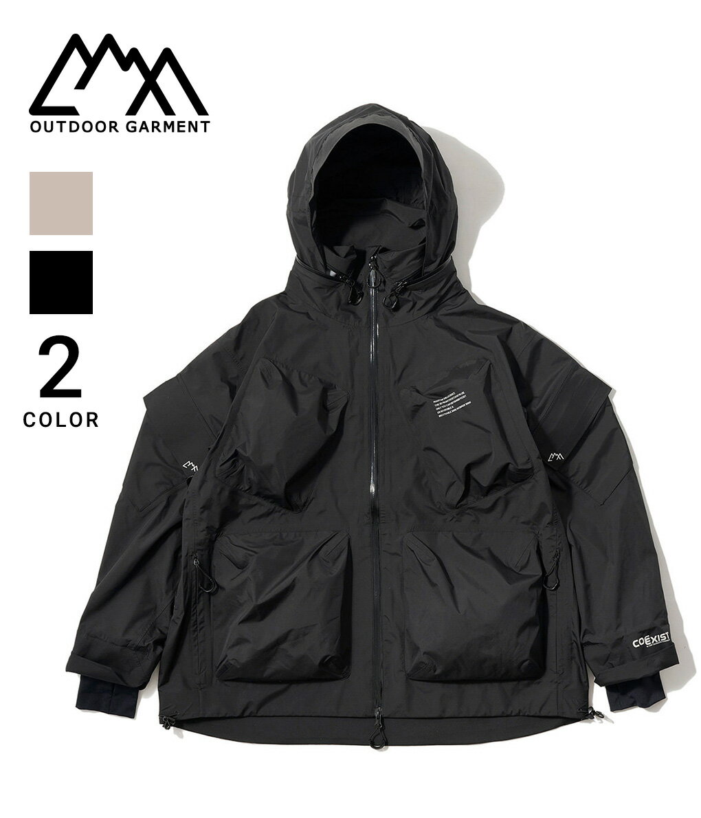 ■【予約商品2022年8月〜9月入荷予定 】COMFY OUTDOOR GARMENT / コムフィアウトドアガーメント : PHANTOM SHELL COEXIST : 3レイヤージャケット レインウエア アウター ブルゾン フード収納可 ファントム シェル コイグジスト 登山 レジャー : CMF2202-J07C【AST】