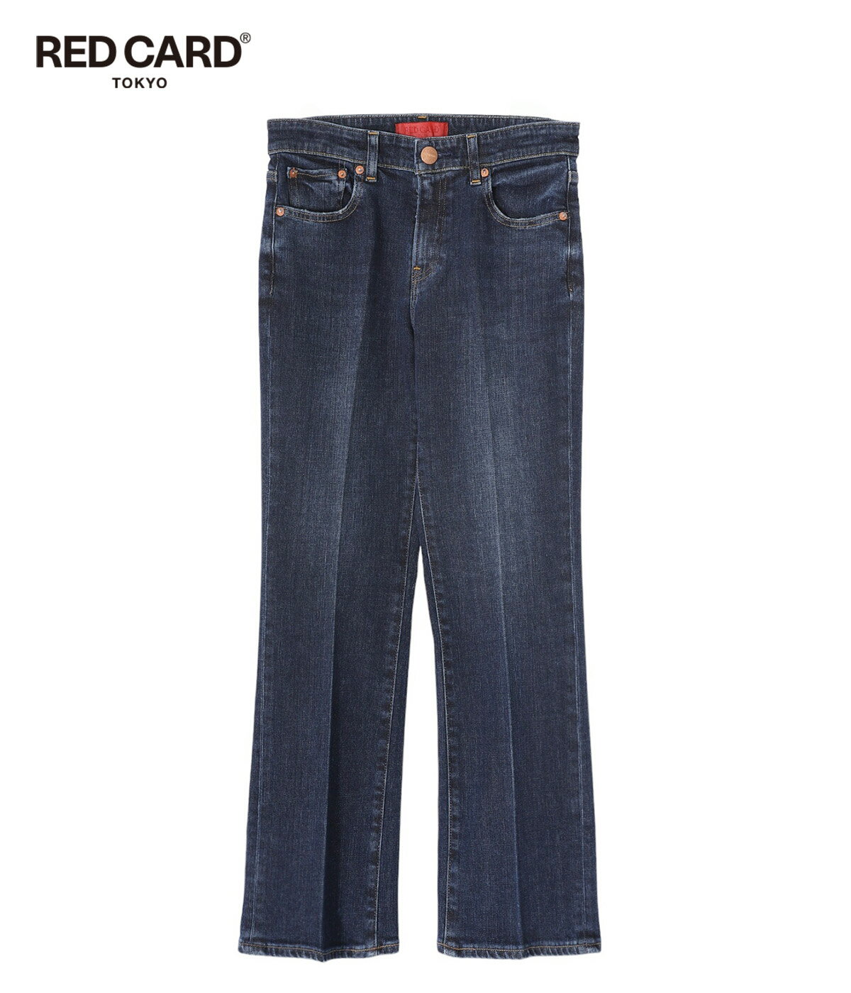 【SALE】RED CARD TOKYO / レッドカード トーキョー : 【レディース】Marmalade Midrise : マーマレードミッドライズ パンツ デニムパンツ センタープレス アンクル丈 フレア カジュアル スタイルアップ レディース ジーンズ シンプル : 49352301dkc 【DEA】のサムネイル