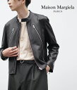 メゾン マルジェラ 革ジャン メンズ Maison Margiela / メゾン マルジェラ : 5-ZIP LEATHER JACKET : ファイブ ジップ レザー ジャケット 5ジップ レザージャケット 革ジャン ライダース ライトアウター ラムレザー ミニマル モード 上質 経年変化 : S50AM0489-SY1460【RIP】【BJB】