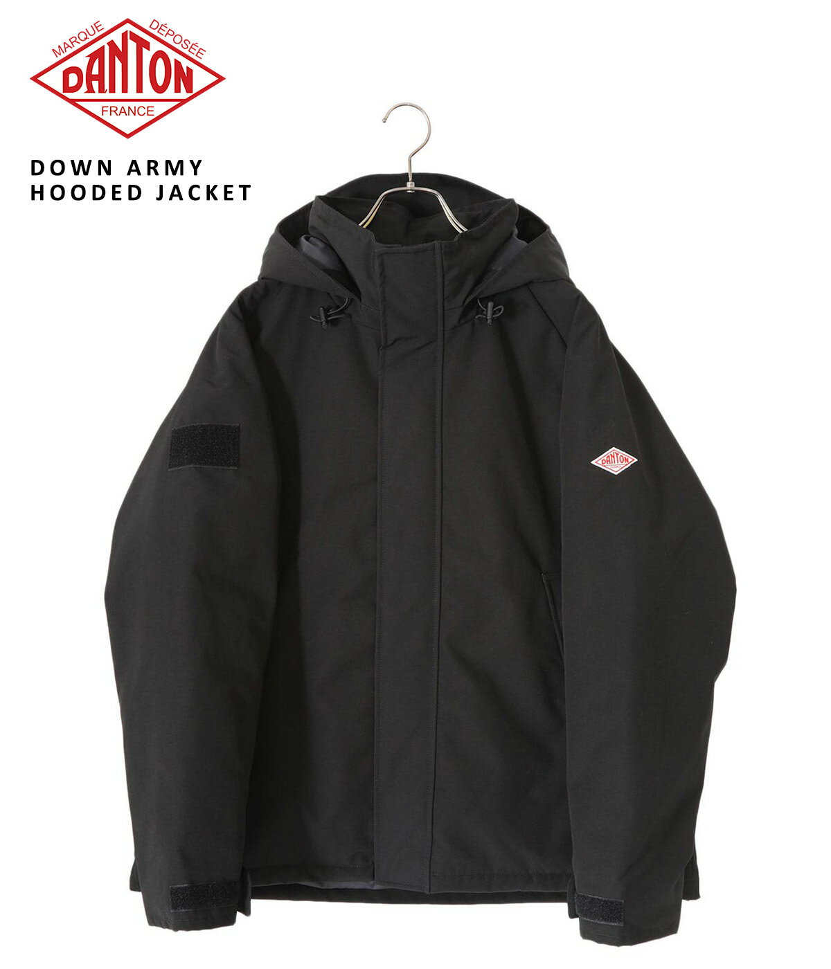 ダントン ダウン メンズ 【送料無料】DANTON / ダントン : DOWN ARMY HOODED JACKET : ダウン アーミー フーデッド ジャケット ダウンジャケット 長袖 シンプル ミドル丈 長袖 ベーシック 高密度タッサー 軽量 耐久 通気性 保温 定番 人気 ベストセラー 着回し : DT-A0030LAS【STD】