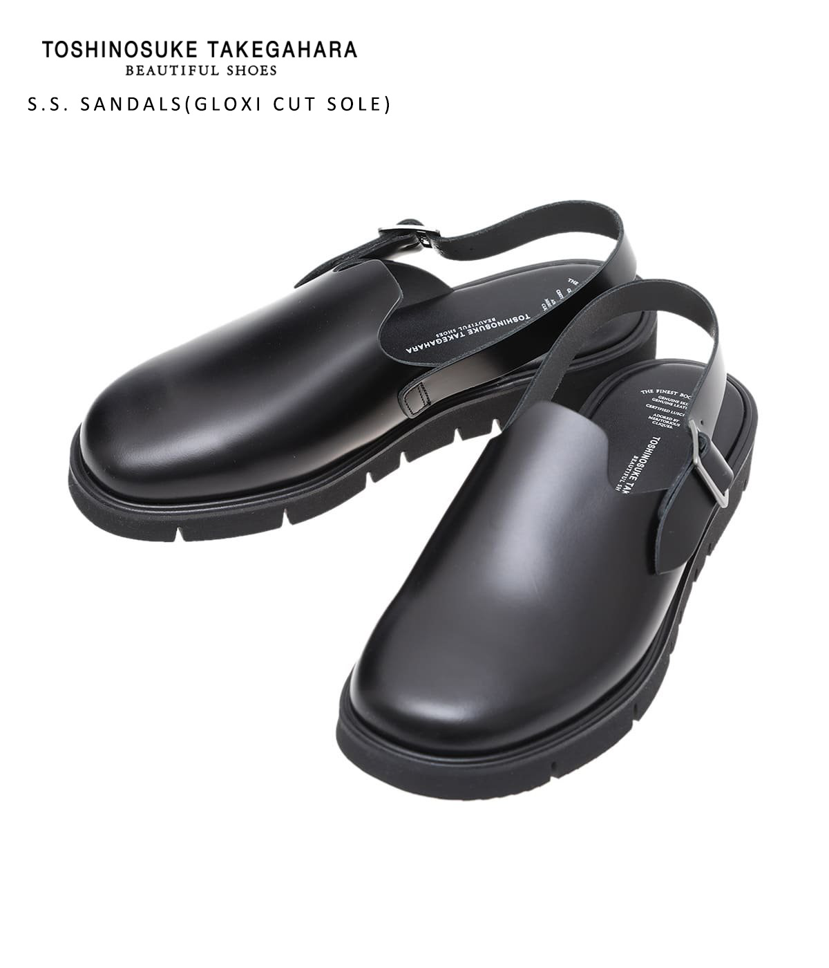 【送料無料】BEAUTIFUL SHOES / ビューティフルシューズ : 【レディース】S.S. SANDALS(GLOXI CUT SOLE) : サンダル グロキシー カット ソール シューズ レザーシューズ GLOXICUT 竹ヶ原敏之介 カジュアル 綺麗目 シンプル レディース : BSS2112007【DEA】