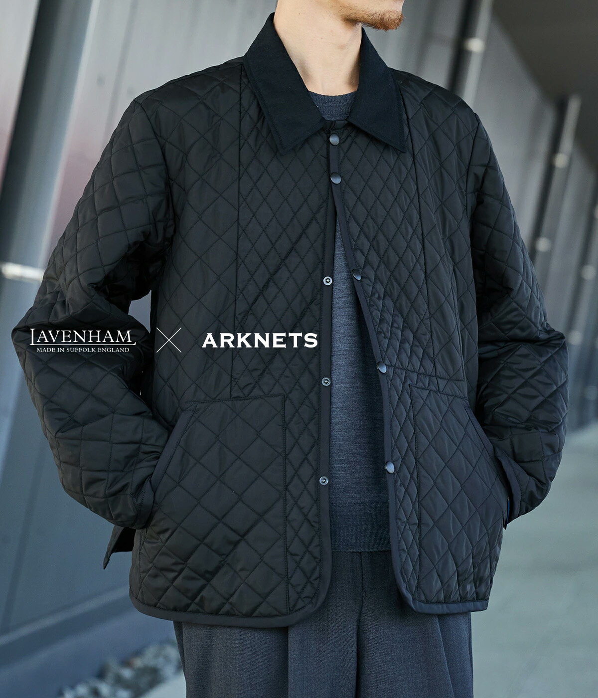 Rakuten - [送料無料]LAVENHAM : 別注 CROPPED PANELLED JACKET : ONLYARK-1-2514[MUS][BJB]
