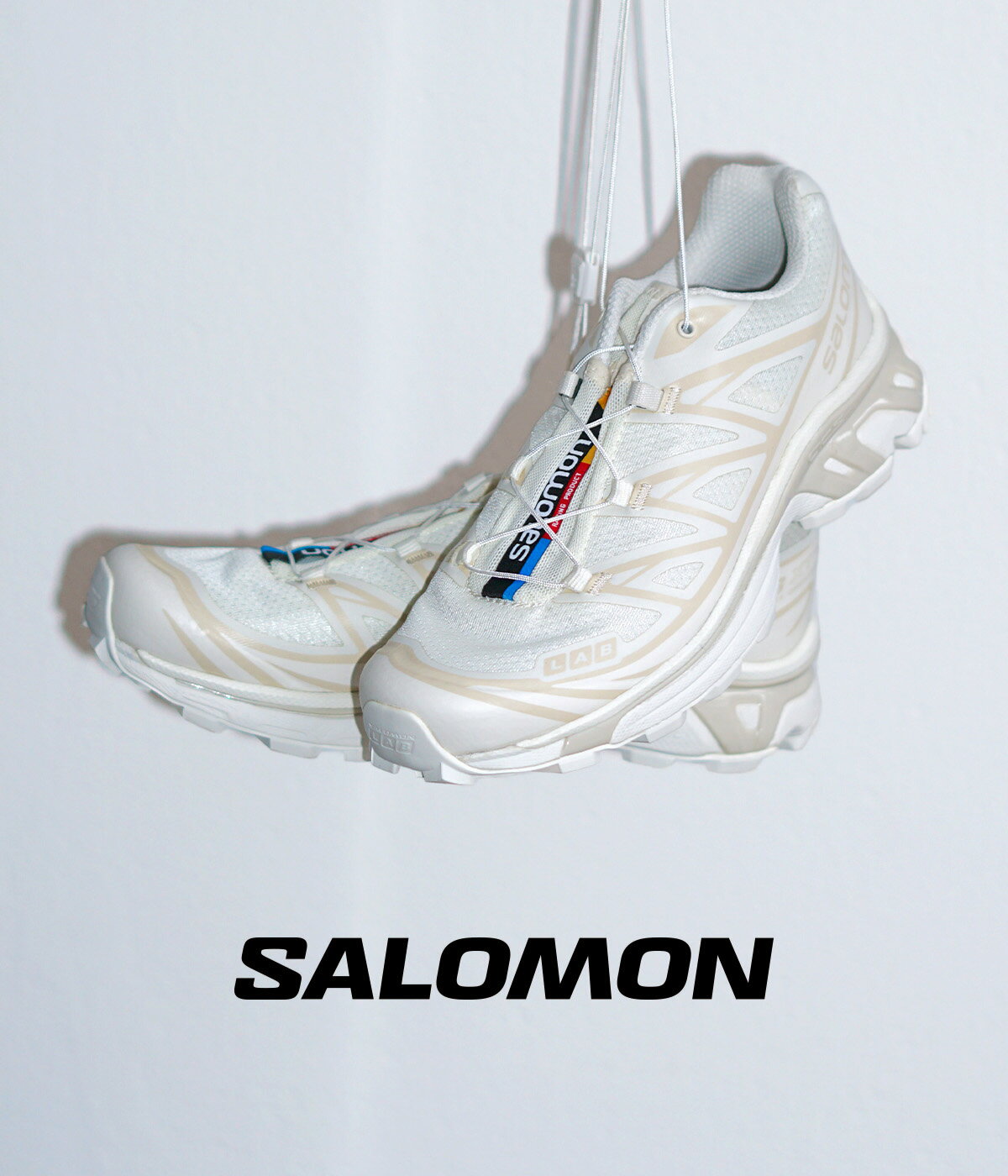 SALOMON SNEAKERS / サロモン スニーカーズ : 【レディース】XT-6 : 2024SS サロモン Salomon スニーカー シューズ 靴 バニラアイス ホワイト 白 ローカット ランニング シューズ アウトドア トレイルランニング トレッキング スポーティー : L47445300【ANN】