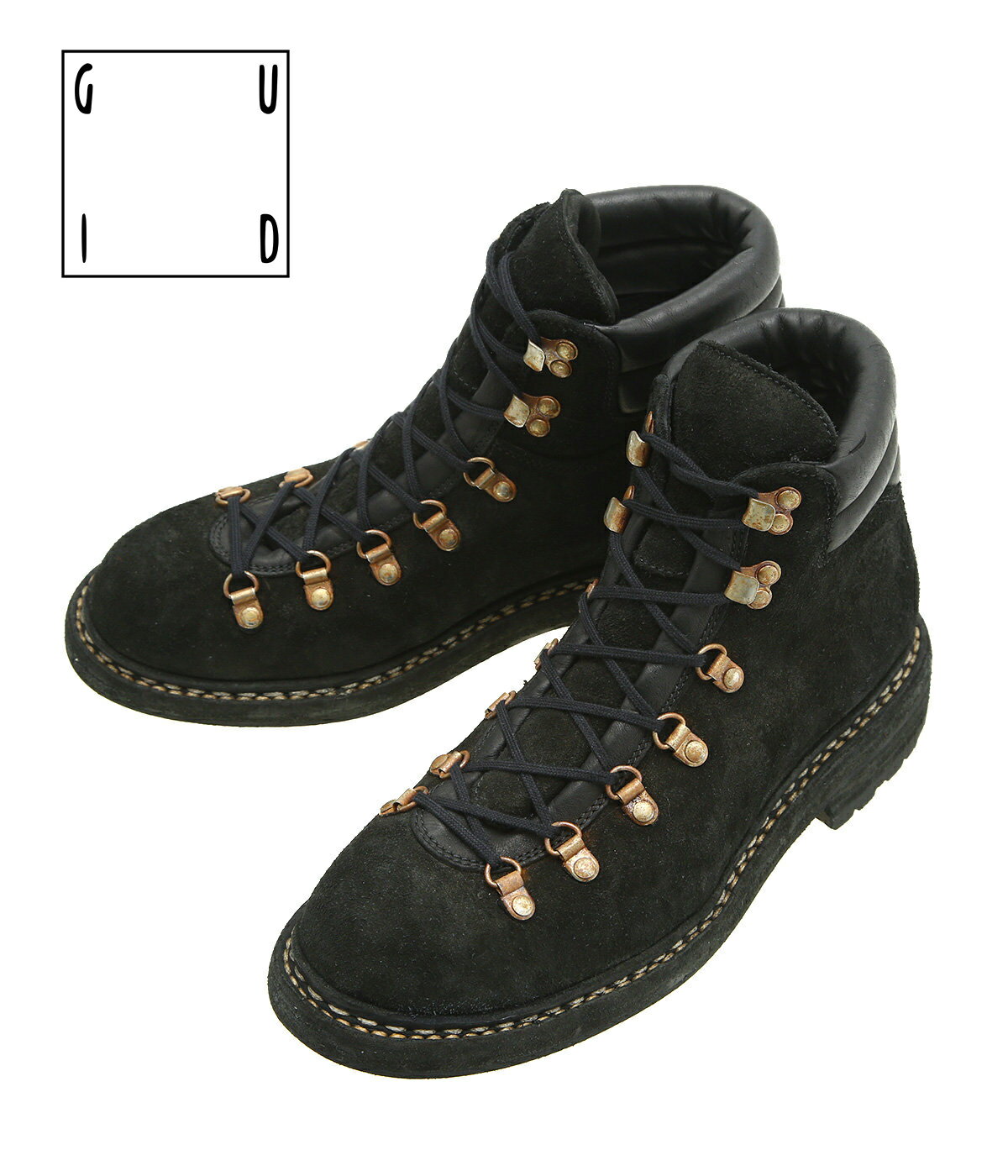 【送料無料】GUIDI / グイディ : 19 HICKING BOOTS BUFFALO REVERSE : ハイキング ブーツ バッファロー リバース ブーツ マウンテンブーツ トレッキングブーツ レースアップブーツ ヴィンテージ加工 メンズ : 19-BUFFALO-REVERSE【RIP】