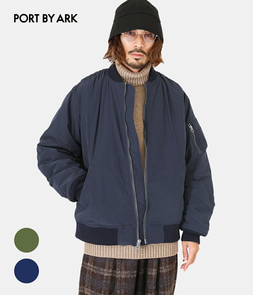 PORT BY ARK / |[goCA[N : Bomber Jacket / S2F : {o[WPbg MA-1 tCgWPbg  ~^[WPbg AJR rbO \ebNX fC[[X { ARKnets A[Nlbc : PO12-G001yCORzyBJBz