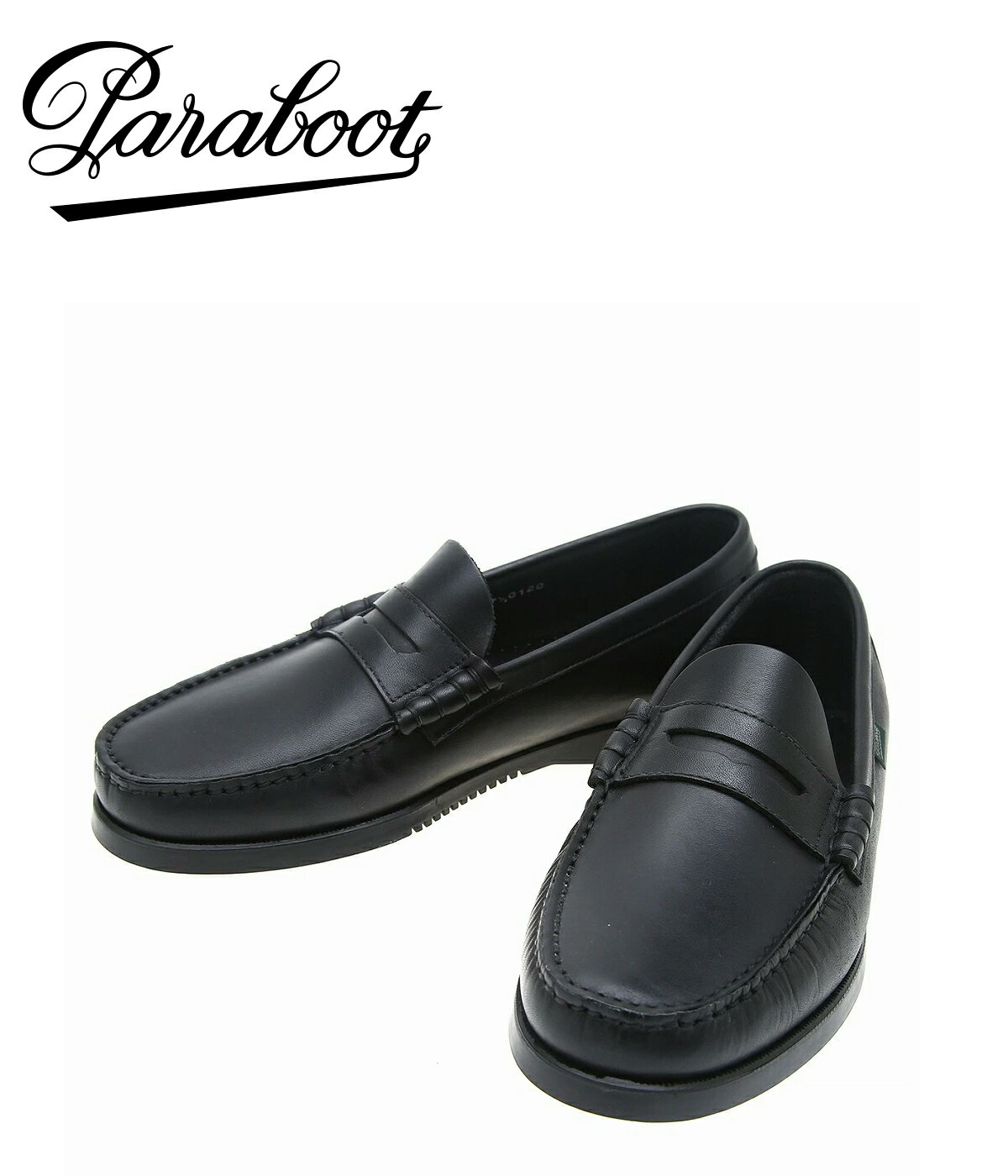 Paraboot / パラブーツ : CORAUX-Noir- : コロー メンズ シューズ 革靴 ブーツ ローファー 短靴 レザー モカシン ミスタリースペック オリジナルレザー 黒皮 メンズシューズ : 93612 