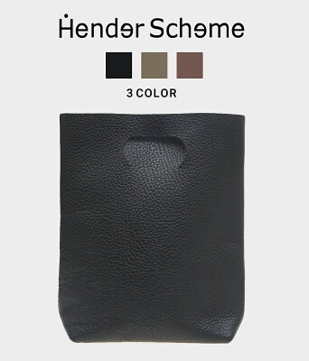Hender Scheme / エンダースキーマ : not eco bag small / 全3色 : ノット エコバッグ スモール ハンドバッグ 小物入れ インナー バッグイン 鞄 レザー 本革 牛革 メンズ レディース ユニセックス ギフト : mj-rb-nes【DEA】【BJB】