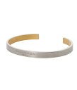 Maison Margiela / メゾン マルジェラ : BRACELET / 全2色 : ブレスレット 腕輪 バングル シルバー ゴールド 銀 2色 カフブレスレット : SM1UY0065-SV0158