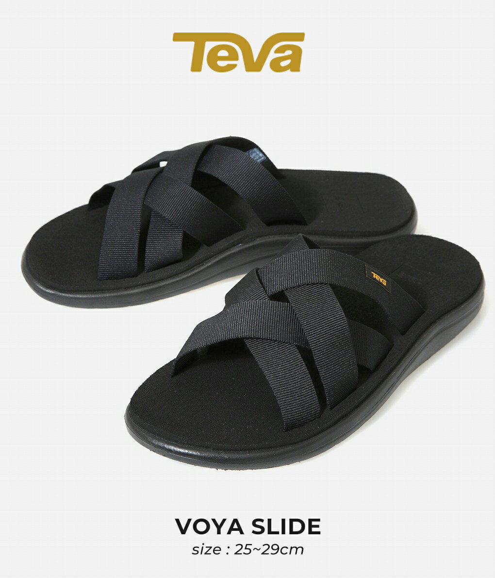 Teva / テバ : VOYA SLIDE / 全2色 : ヴォヤ スライド サンダル スポーツサンダル アウトドア テヴァ ストラップ ビーチサンダル 軽量 ..