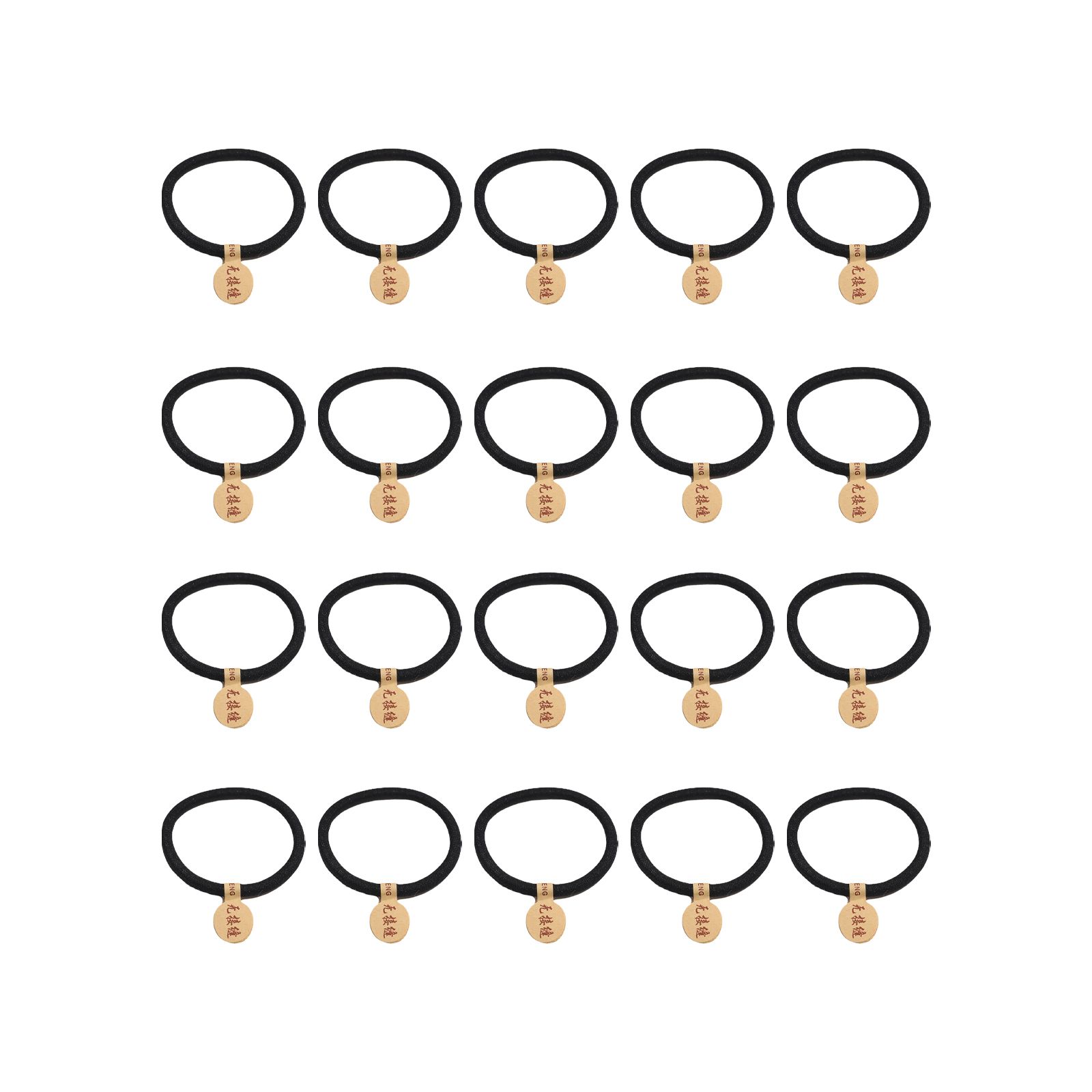 【20本セット】ヘアゴム 黒 髪ゴム へアゴム リングゴム 約5cm 跡がつかないヘアゴム シームレスなヘアバンド ヘアアクセサリー 髪束ね 高弾性 おしゃれ ...