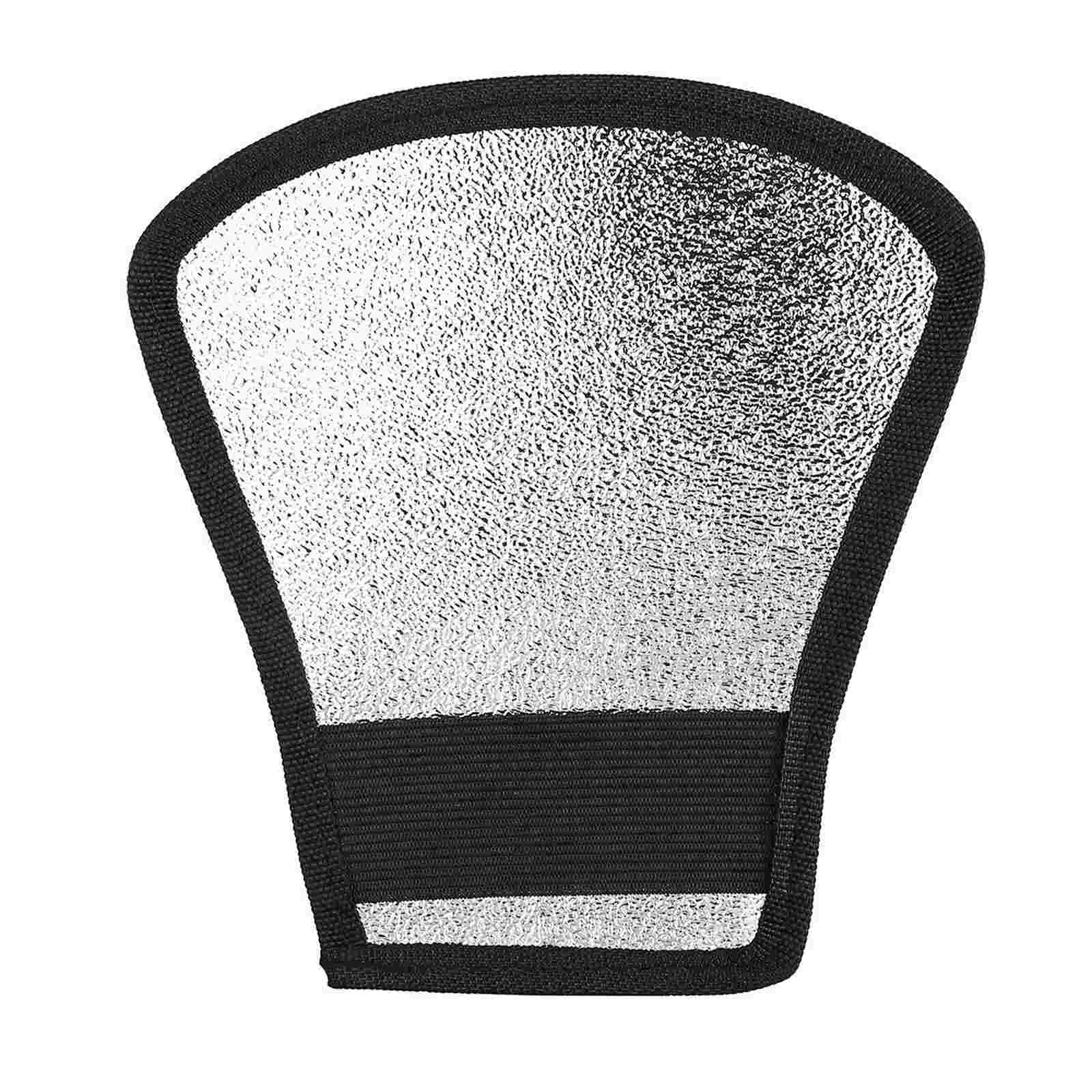 撮影レフ板　2-in-1 撮影用　小型　折り畳み可　扇形　反射板　照明道具　補光　吸光　輪郭強調