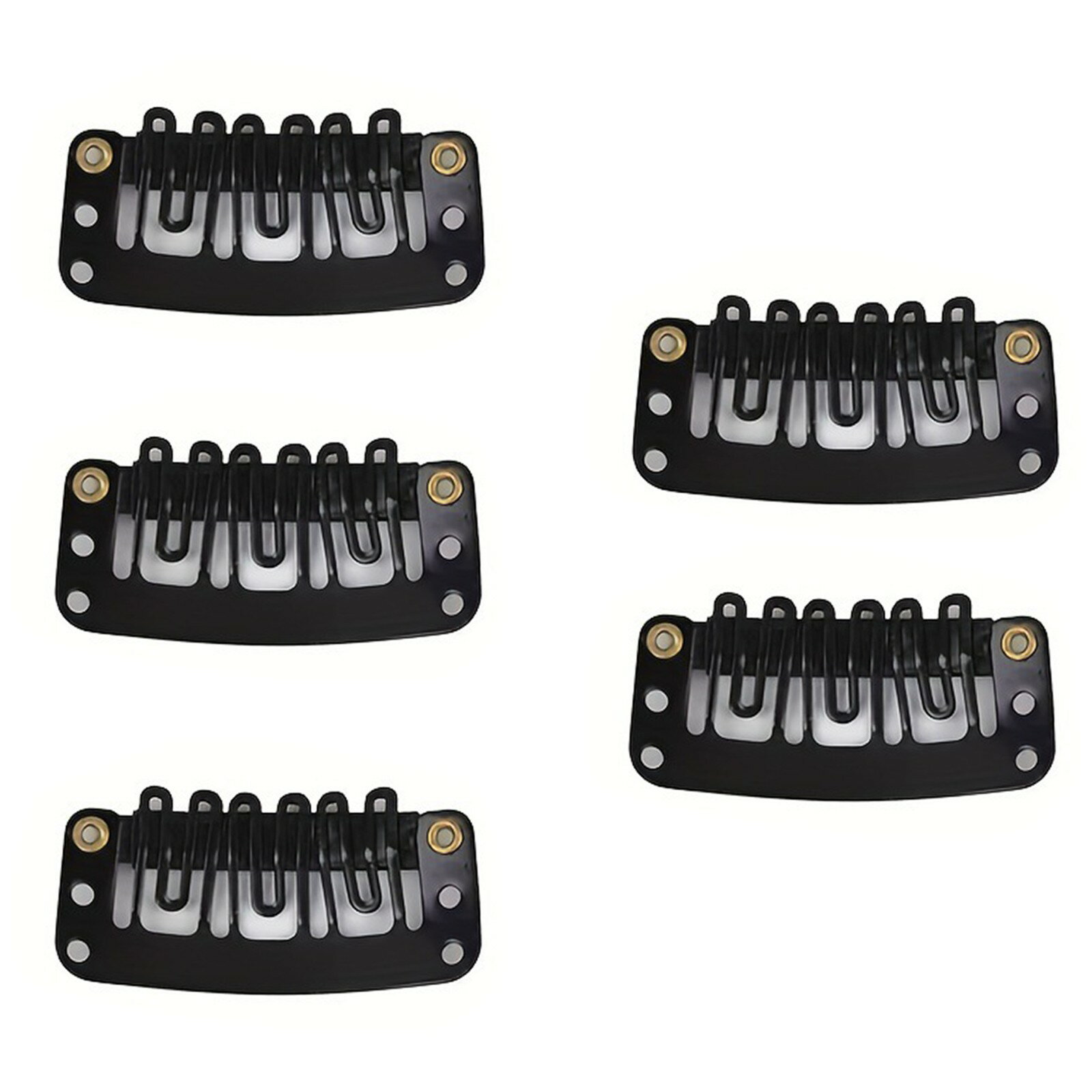 ウィッグ固定ピン 5個セット 留め金固定ピン 髪留め ピン留め エクステ、かつら用 インビジブル フックタイプ パッチン留め ベレー帽、礼装帽子適用可能 髪飾り...