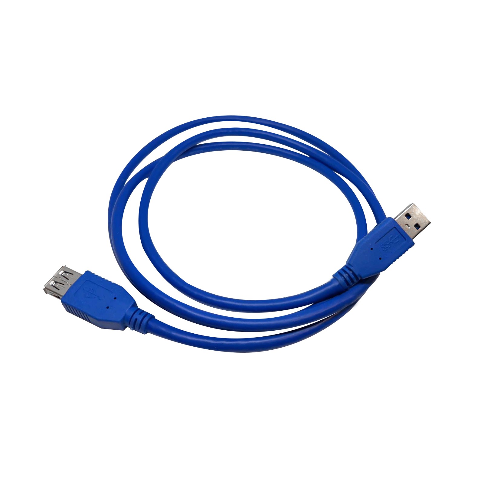 延長データケーブル USB3.0 オス to メス 電子パーツ 1.5m（ブルー）