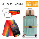 【2本入り】スーツケース ベルト キャリーケース バンド スーツケース 荷物固定ベルト トラベルグッズ 旅行 便利グッズ 海外旅行 出張 バッグとめるベルト 軽量 落ち防止 長さ調節可能 複数のシナリオに適しており 手を解放し(虹色)(3)