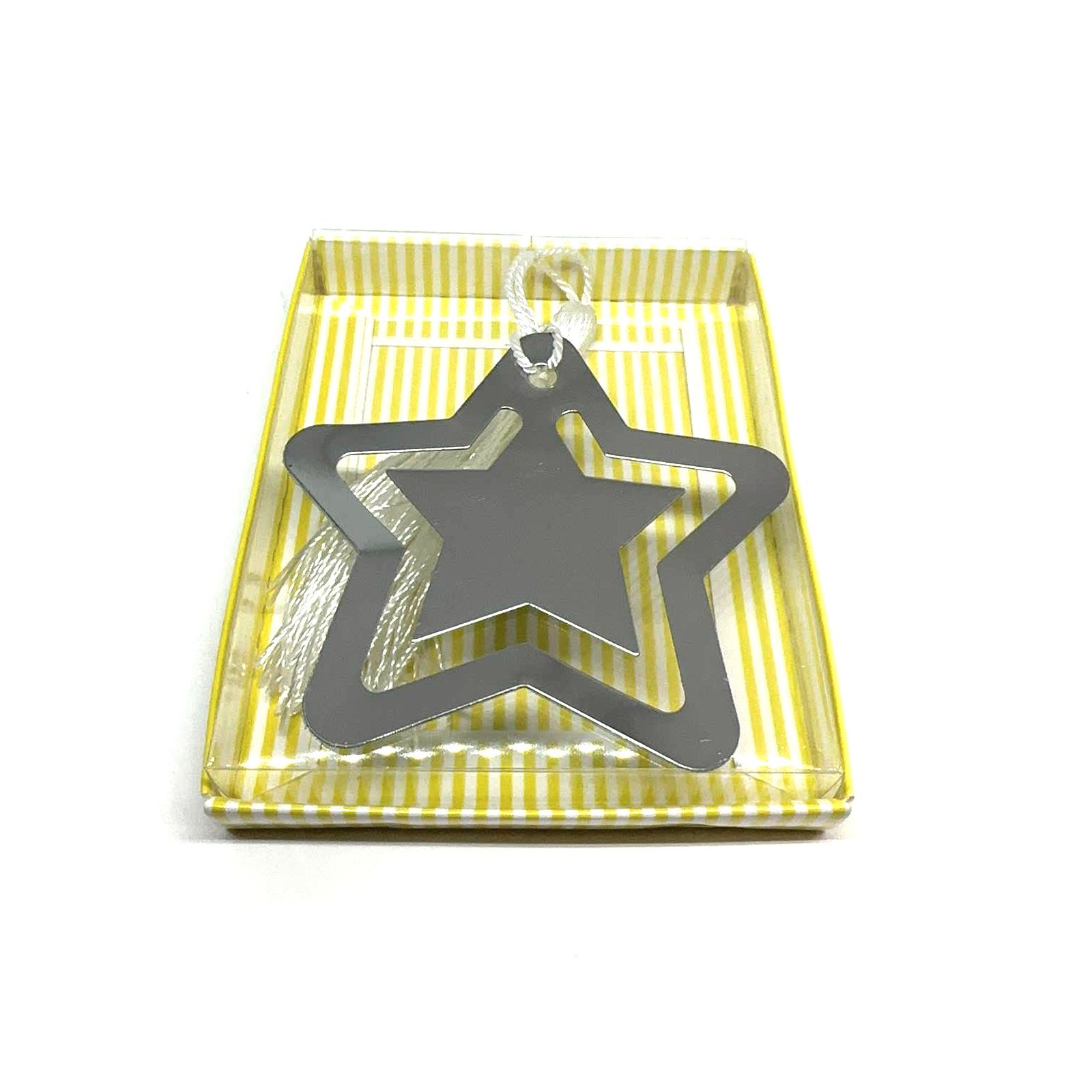 五芒星メタルブックマーク しおり メタル中空ブックマーク タッセル付き 日用品 文具 事務用品 シンプル ギフト ファッション小物 (シルバー)