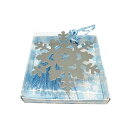 ブックマーク 雪の結晶 しおり メタル中空ブックマーク タッセル付き 日用品 文具 事務用品 シンプル ギフト ファッション小物(シルバー)