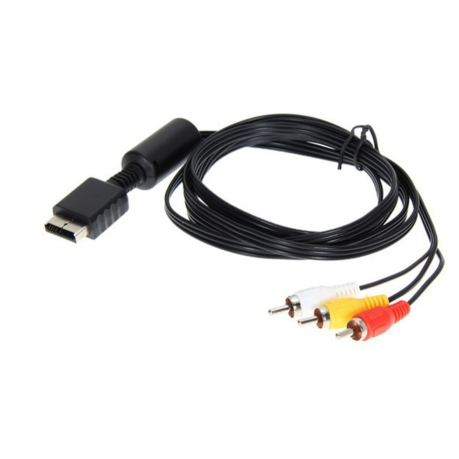 PS2/3 AVケーブル ゲーム機用3in1ビデオケーブ ゲーム機データケーブル ゲーム機ケーブル (ブラック)