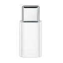 USB type-C 変換アダプター ケーブル micro USB to USB-C type c 変換 マイクロ usbc コネクタ データ転送 充電(ホワイト)(2)