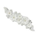 髪飾り パール 結婚式 花 髪飾り 花嫁 ヘアアクセサリー ヘアクラウン 花嫁 ウェディング ヘッドドレス ティアラ ヘッドアクセサリー フラワーヘッド 花冠 ...