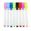 【8本入り】ホワイトボード マーカー ホワイトボード ペン 磁石付き ペン先ブラシ付 消せるマーカー 子..