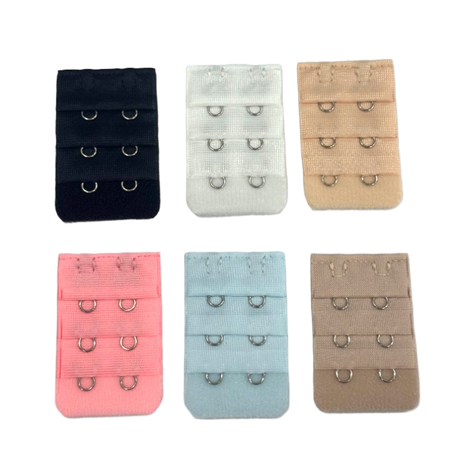 【6枚入り】ブラジャー延長ホック 内衣延長ベルト ブラジャー アジャスター 伸長 文胸エクステンダー ..