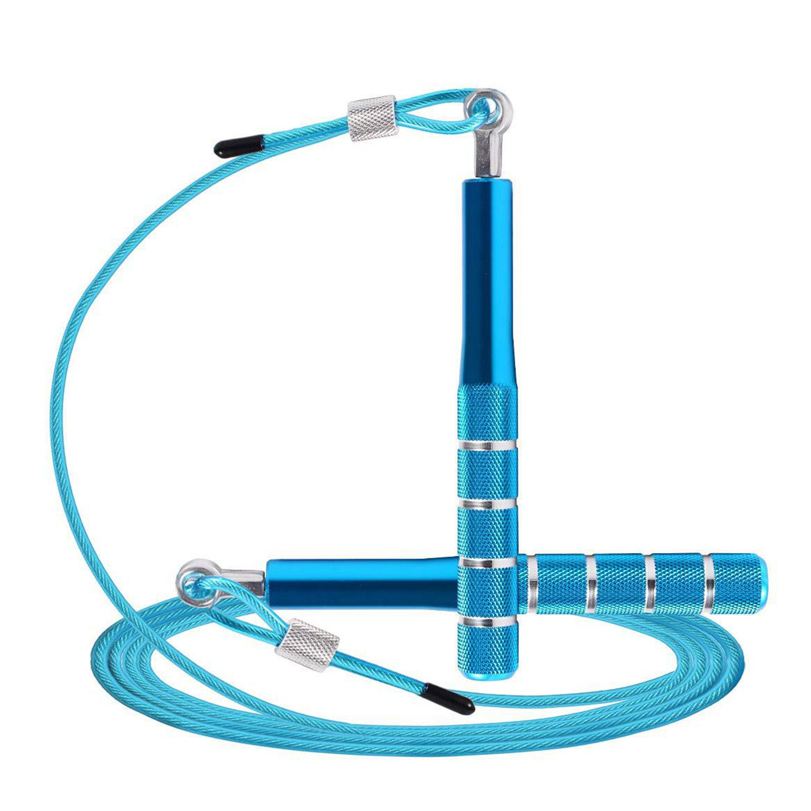 縄跳び 跳绳 縄跳び ダイエット なわとび アルミ合金 ハンドル ワイヤーロープ ジャンプロープ 長さ調..