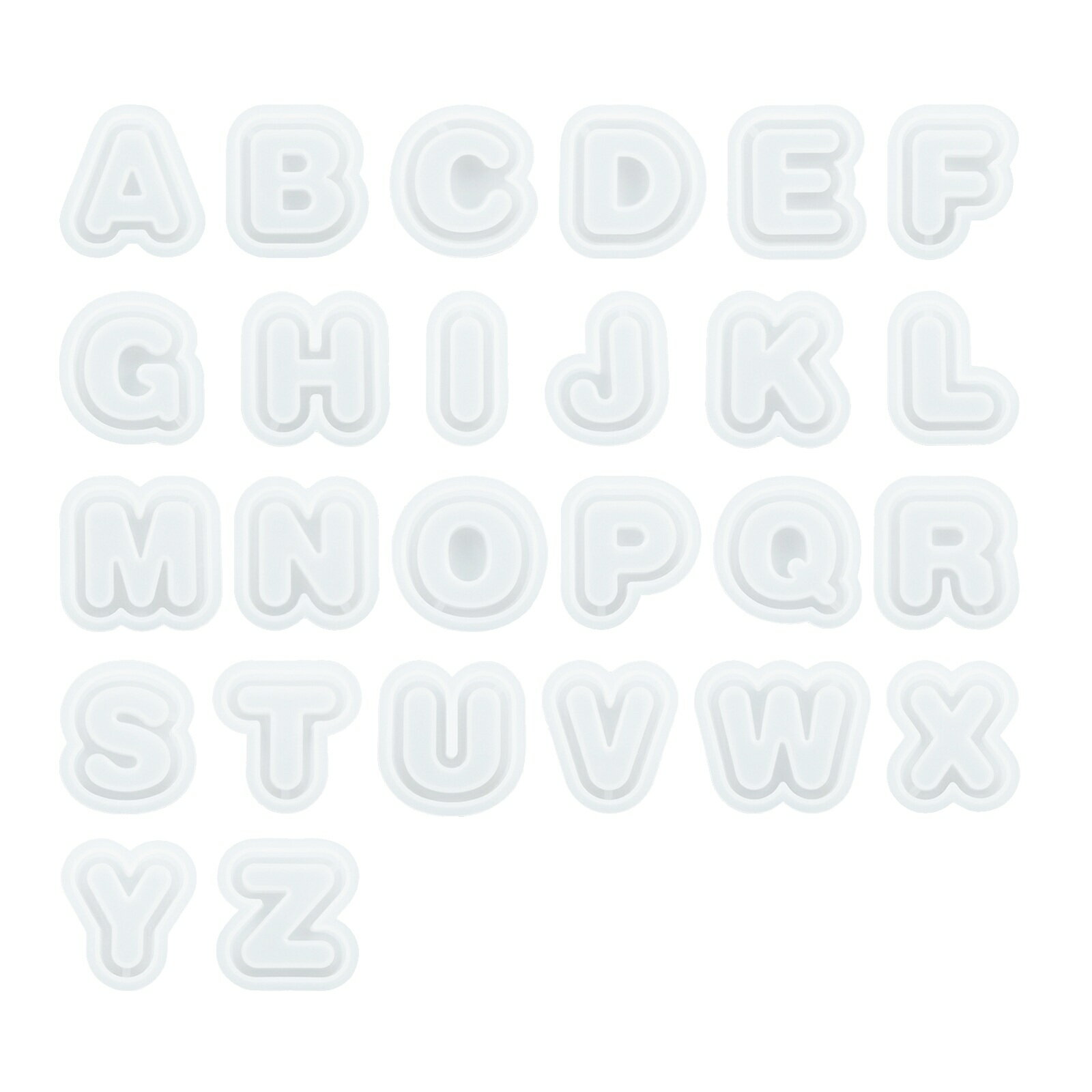 シリコンモールド シリコン 型 シリコンモールド レジン DIY シリコンモールド 英字 アルファベット型 ..