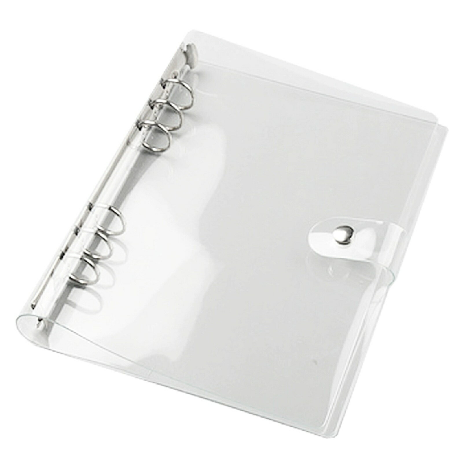 クリアバインダー シール 帳 シール 手帳 シール帳 透明 透明PVC手帳カバー 防水 活動ノート 可愛いバインダー式 メモ帳 リフィル差し替え可能 DIY手帳 日記 ノート収納