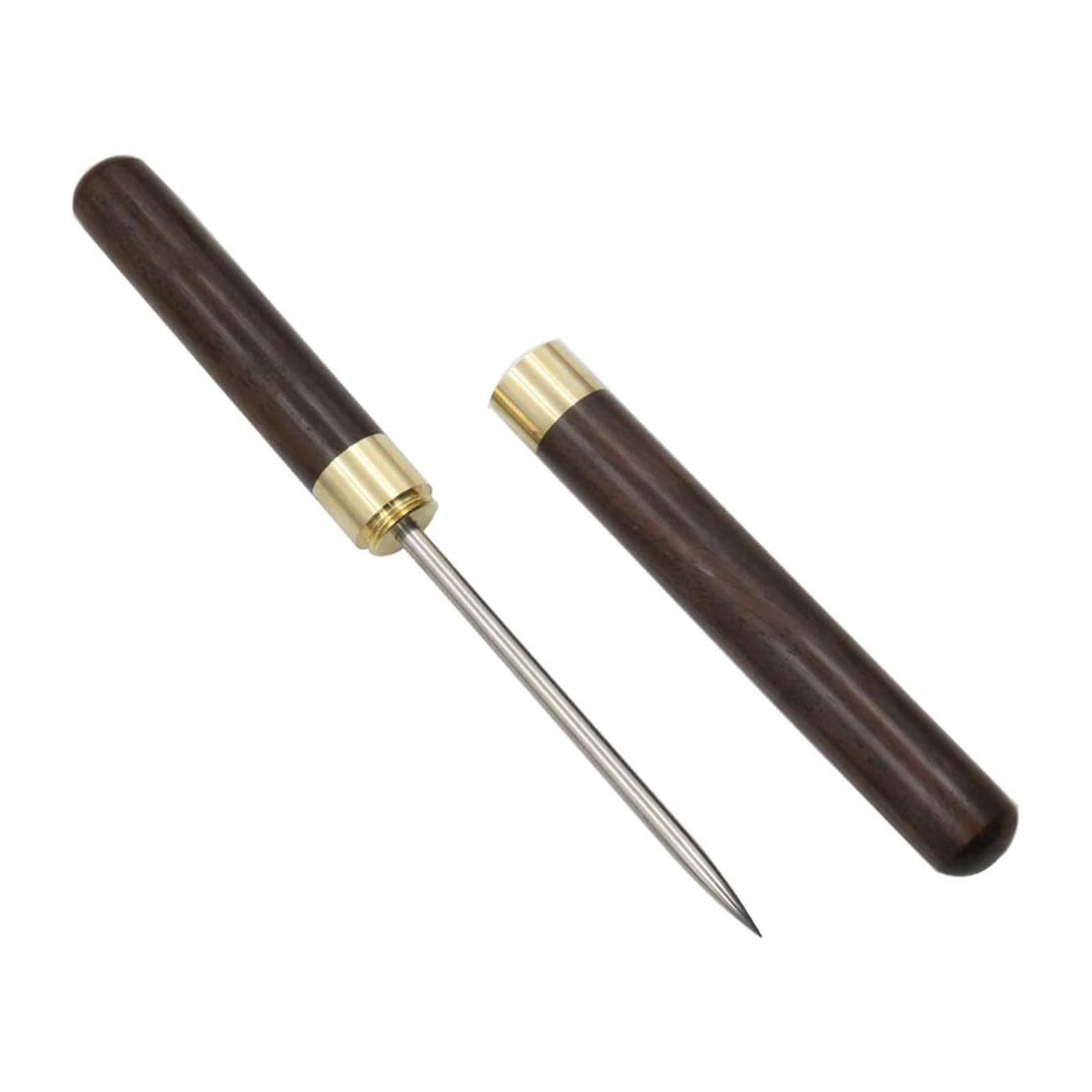 アイスピック アイスピック 氷割り 削氷ナイフ アイスピック 高級黒檀カバー付き 黄銅ネジ固定式 耐久..