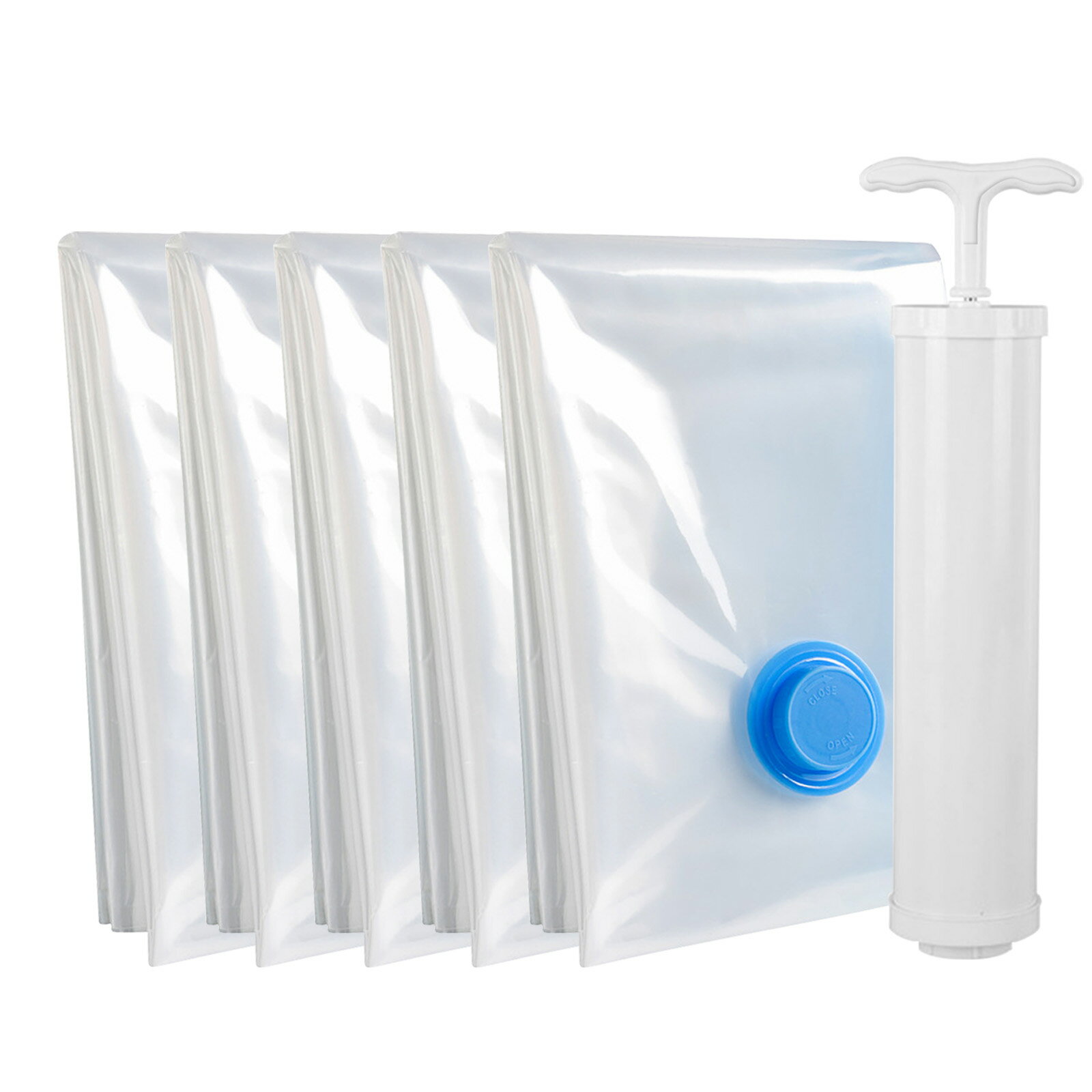 真空パック 袋 圧縮袋 旅行 衣類圧縮袋 服収納 圧縮ポンプ 吸引ポンプ 空気抜き 圧縮袋 ポンプ 手動ポ..