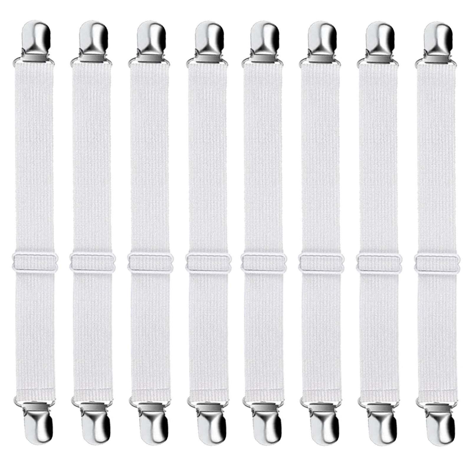 【8 個入り】ブランケットクリップ マットレスバンド 強力クリップ 強力固定 ズレ防止 ベッドシーツ固..