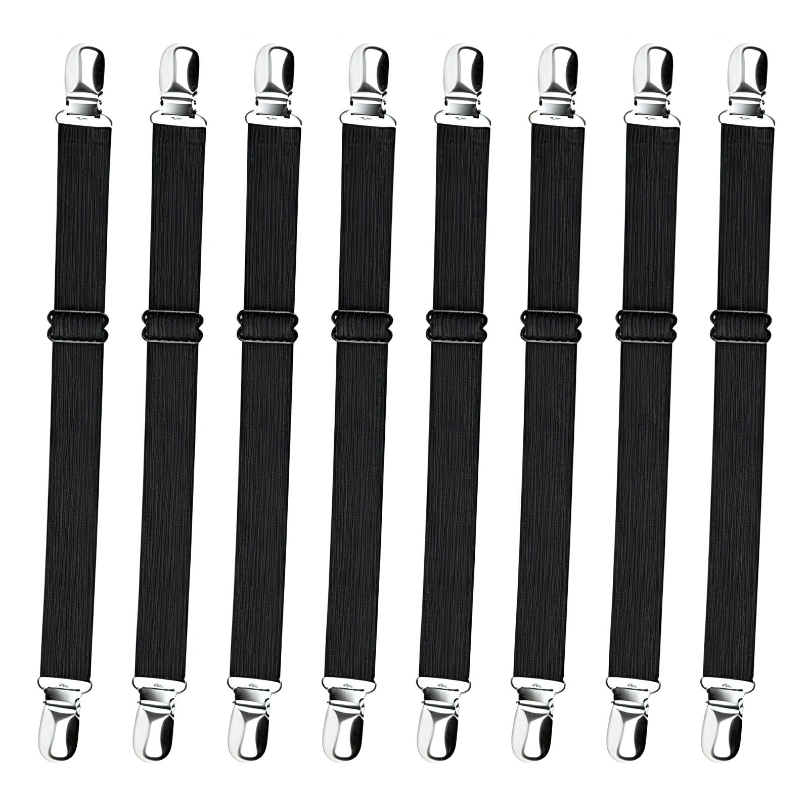 【8 個入り】ブランケットクリップ マットレスバンド 強力クリップ 強力固定 ズレ防止 ベッドシーツ固..