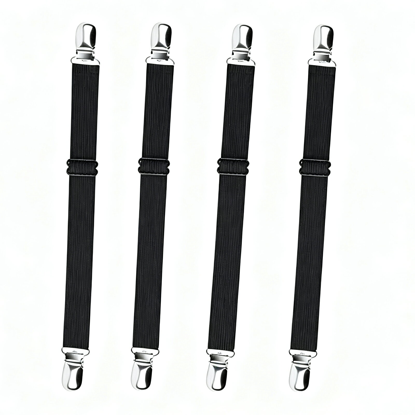 【4 個入り】ブランケットクリップ マットレスバンド 強力クリップ 強力固定 ズレ防止 ベッドシーツ固..