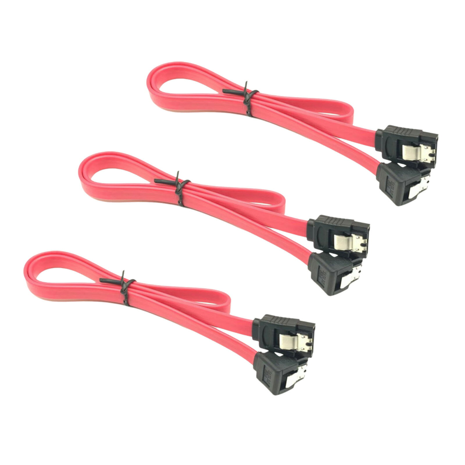 【3個入り】sata 電源ケーブル sataケーブル ssd sata SATA3.0 6Gbps対応 8芯銅柔性SATAケーブル 高速..