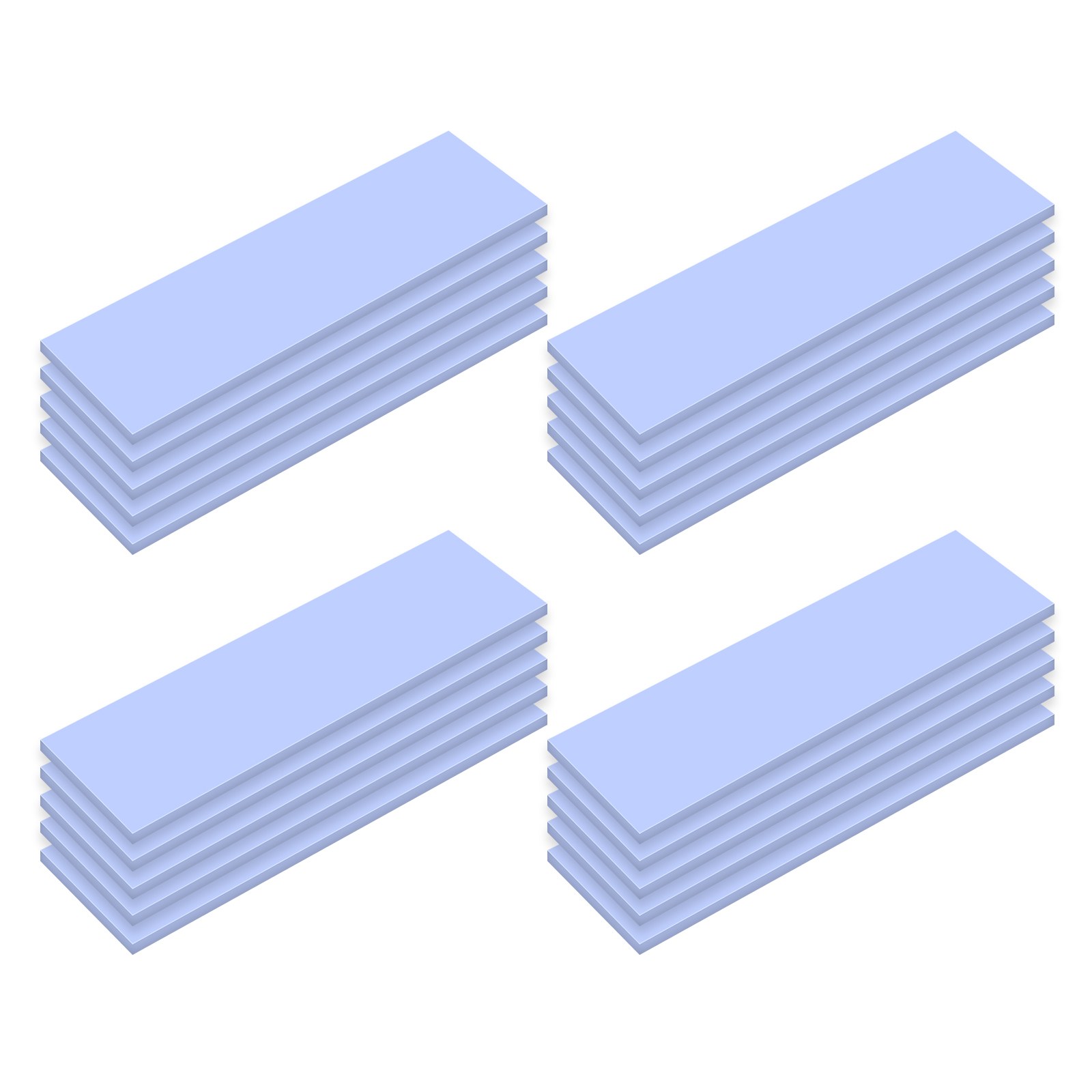 【20 枚入り】ssd ヒートシンク サーマルパッド 放熱シート m.2 ヒートシンク 高導熱シリコンパッド 反..