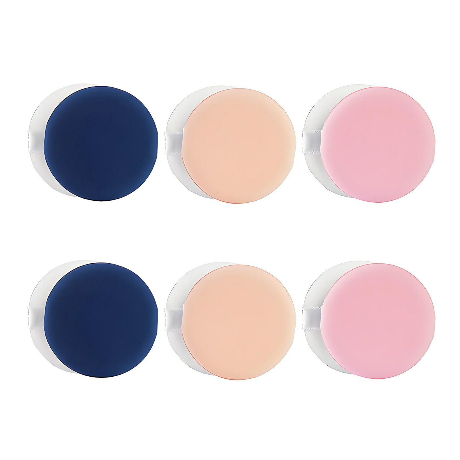 【12 枚入り】パウダーパフ メイクパフ 化粧パフ ファンデーション パフBBクリーム用 スポンジパフ 乾湿両用 非ラテックス メイクパフ クッションファンデ ...