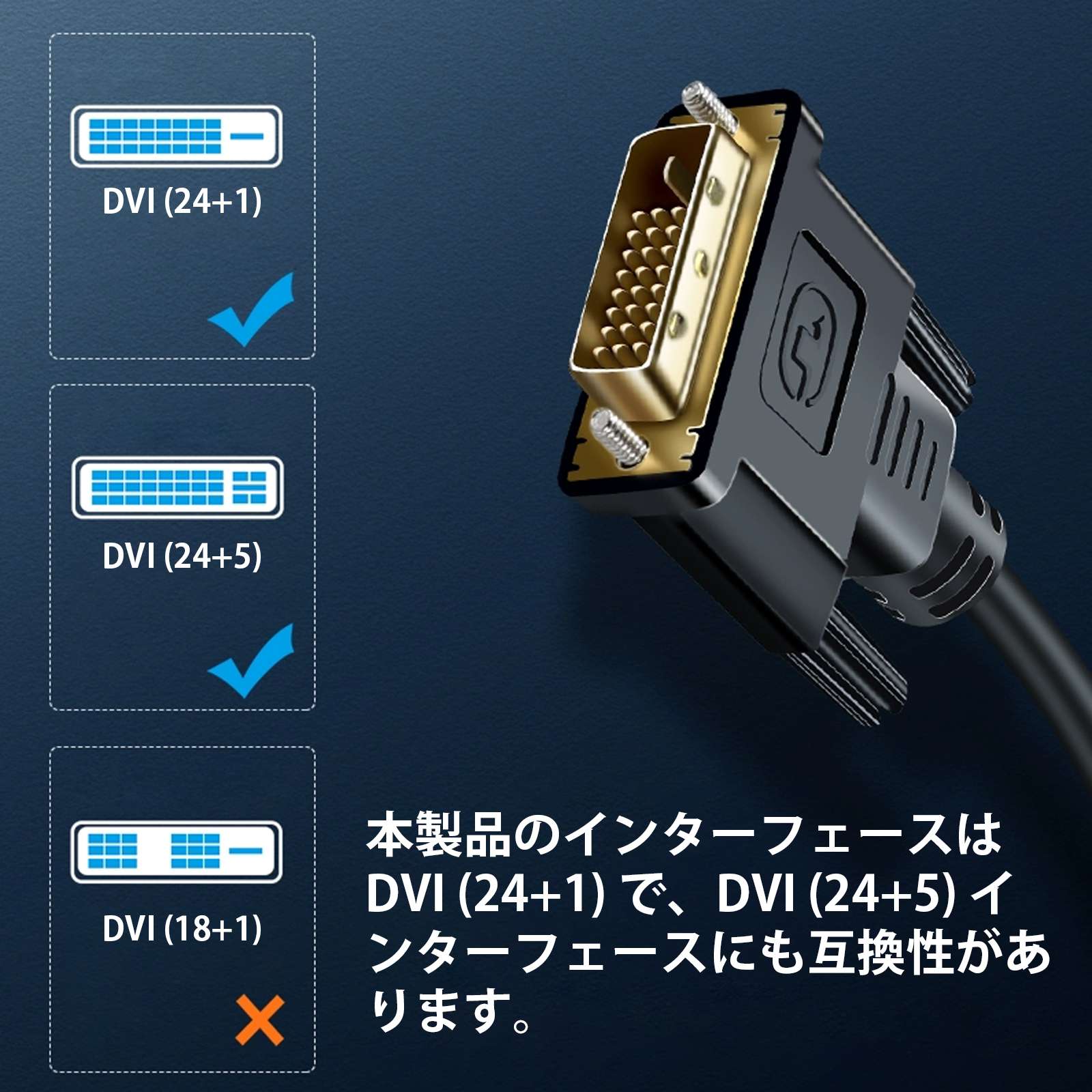 vga �����֥� DVI VGA �Ѵ������ץ� DVI-D 24+1��VGA 1080P�б� ����ǽ���å���� ¨��¨�� �������� �����Ѵ������֥�