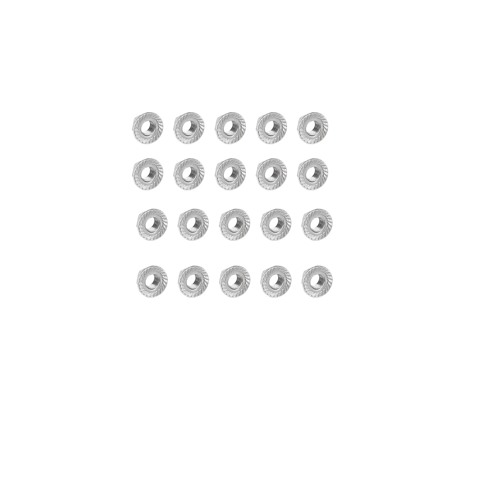 Rakuten - 【20個入り】ナット ロックナット 304ステンレス フランジナット 花歯付き GB6177規格 セレート付き フランジナット 締結用ナット(M3)